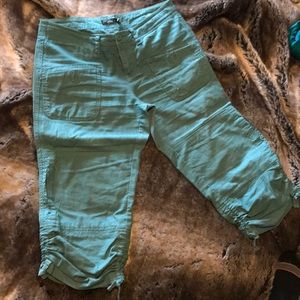 Prana linen capri pants